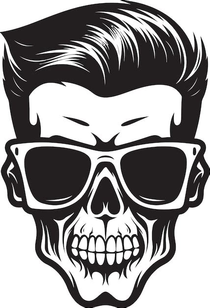 Premium Vector Sculpted Serenade A Cool Vector Skullhead Chic Groove