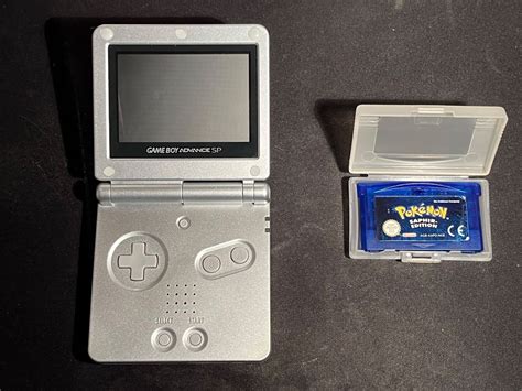 Nintendo Gameboy Advance Sp Silber Pokemon Saphir Deutsch Kaufen