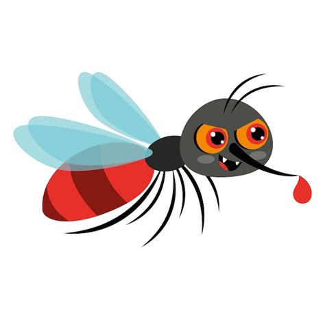 Ilustraci N De Dibujos Animados De Un Mosquito Vector Premium