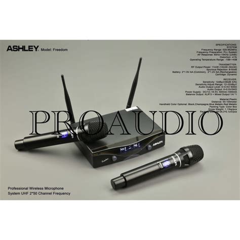 Jual Mic Wireless Ashley Freedom Original Ashley Original Garansi