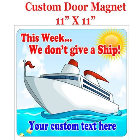 Cruise Ship Door Magnet Custom Door Magnet Include Your Etsy