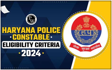 Haryana Police Constable Eligibility Criteria 2024 Age Qualification