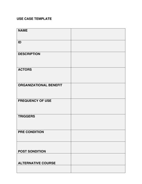 Use Case Scenario Template - bingmzaer