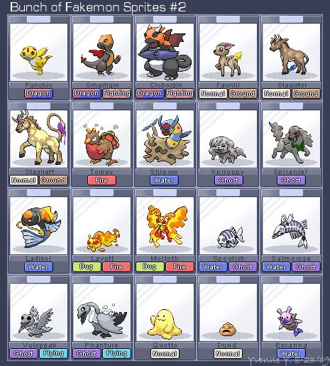 Bunch of Fakemon Sprites 2 by princess-phoenix on DeviantArt