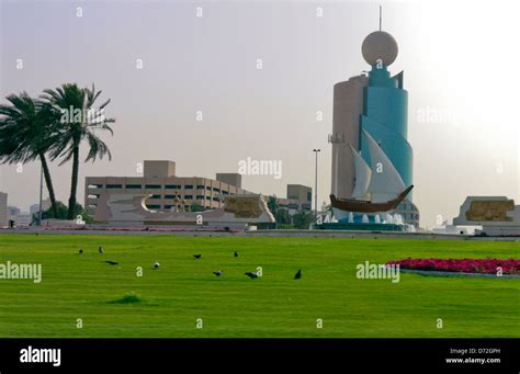 The Etisalat Building At The Kuwait Roundabout In Sharjah United Arab