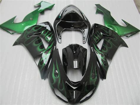 High Quality Plastic Fairing Kit For Kawasaki Ninja Zx10r 06 07 Green