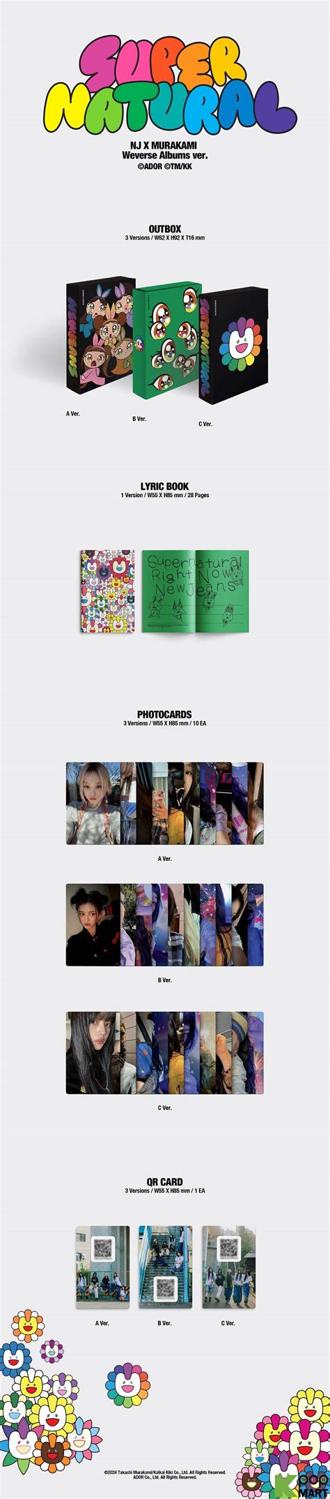 NewJeans Supernatural Weverse Albums Ver 3 Version Set