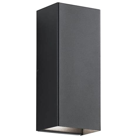 KICHLER Walden 12 In 1 Light Textured Black Outdoor Hardwired Wall