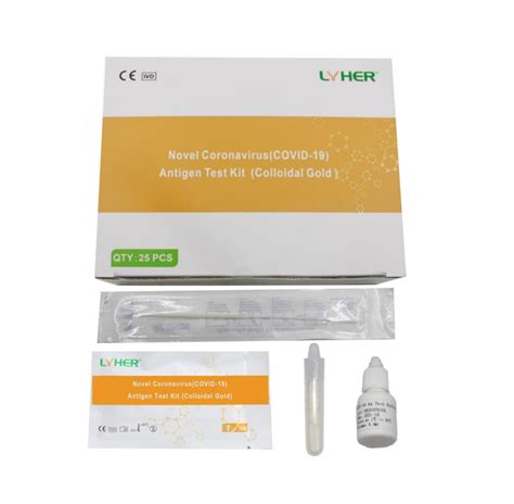 Antigen Rapid Test Kit Nasal Swab Antigen Test 25 Tests Box Colloid