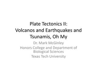 Plate Tectonics Ii Ppt