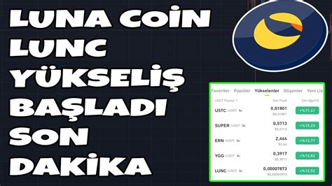 LUNA COİN LUNC SON DAKİKA YÜKSELİŞ BAŞLADI LUNC PUMP lunc lunch luna