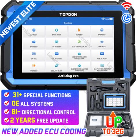 Topdon Artidiag Pro Car Diagnostic Tool Bi Directional Full Systems