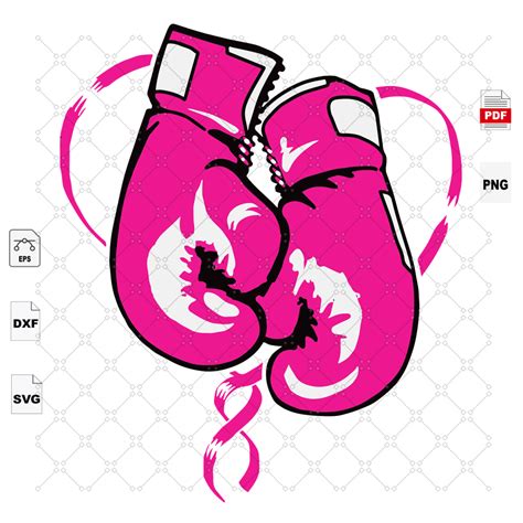 Pink Boxing Gloves Breast Cancer Svg Cancer Awareness Can Inspire Uplift