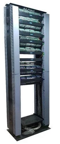 Cold Rolled Steel Floor Standing Open Frame Network Rack Two Post 19