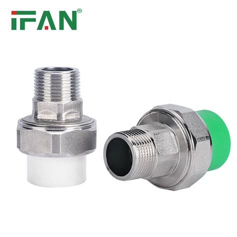 Ifan Factory Supply Green Ppr Plumbing Tube Fitting Plastic Ppr Union