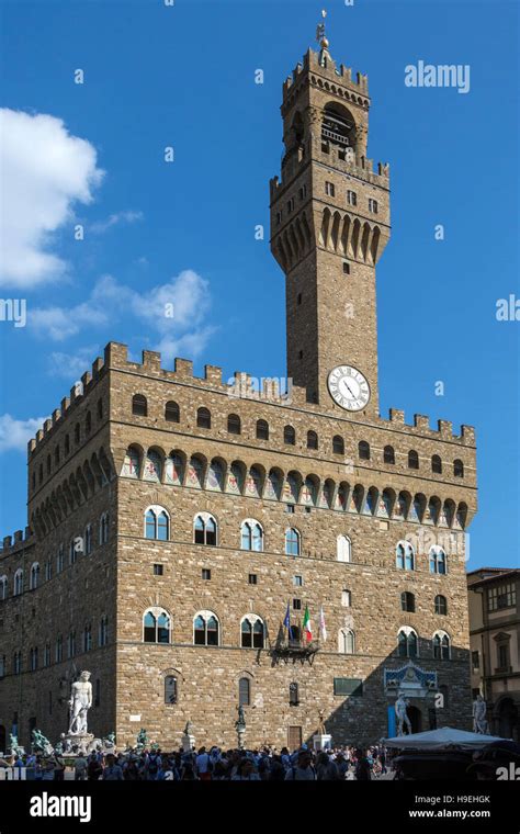 The Palazzo Vecchio Old Palace Is The Town Hall Of The City Of