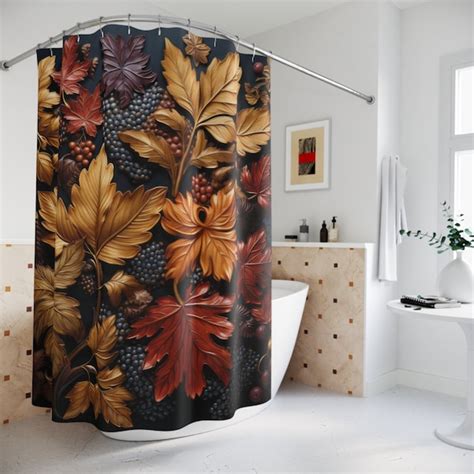 Fall Shower Curtain Etsy