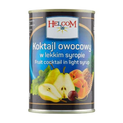 Helcom Koktajl owocowy w lekkim syropie 460g Delikatesy Dwójka