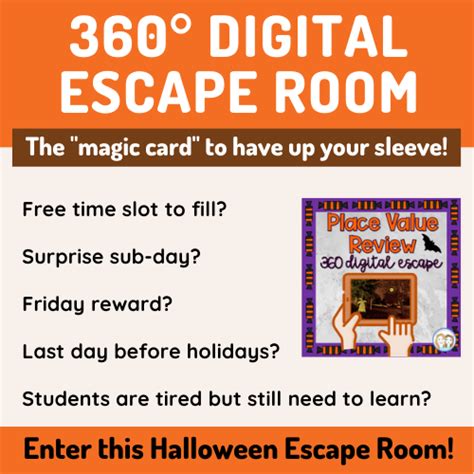 Halloween Escape Room Halloween Math Activities 4th Grade Math