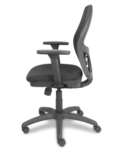 Silla Jorquera Traslack Malla Negra Asiento Bali Negro Brazo 3D