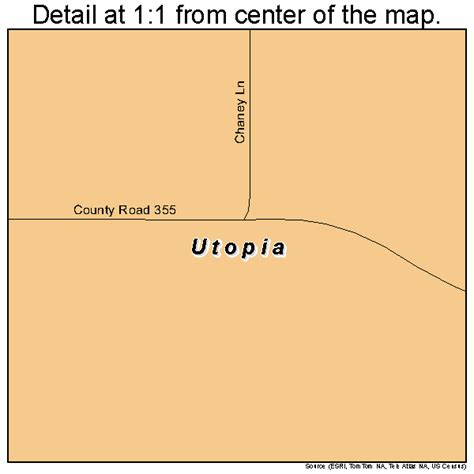 Utopia Texas Street Map 4874576