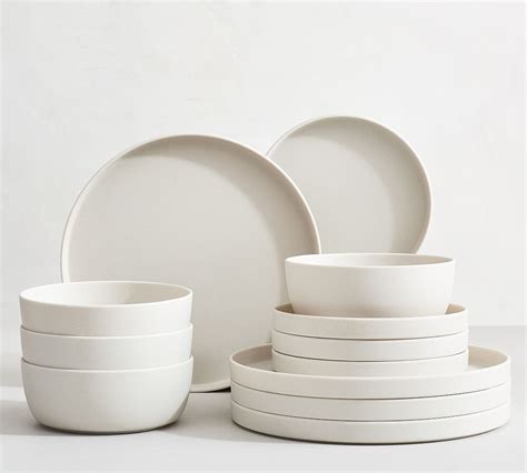 Mason Modern Melamine 12-Piece Dinnerware Set | Pottery Barn