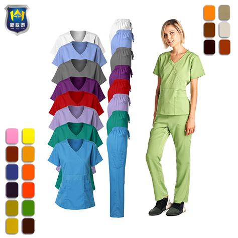 Custom Wholesale Medical Uniforms Scrubs Beauty Salon Uniform Women