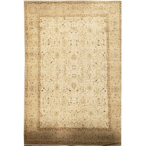 Bokara Rug Co Inc Tapis Ivoire Et Beige Nou La Main De Haute