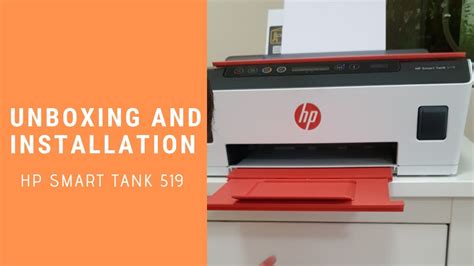 Unboxing And Installation HP Smart Tank 519 YouTube