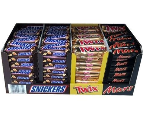 Mars Display Snickers 112 Pcs X 50 G Twix 66 Pcs X 50 G Mars 40