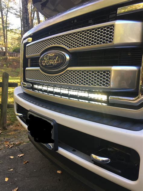 Curved light bars in the grille- on the cheap!! - Ford Truck ...