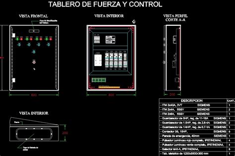 Electric Board Dwg Block For Autocad Designs Cad