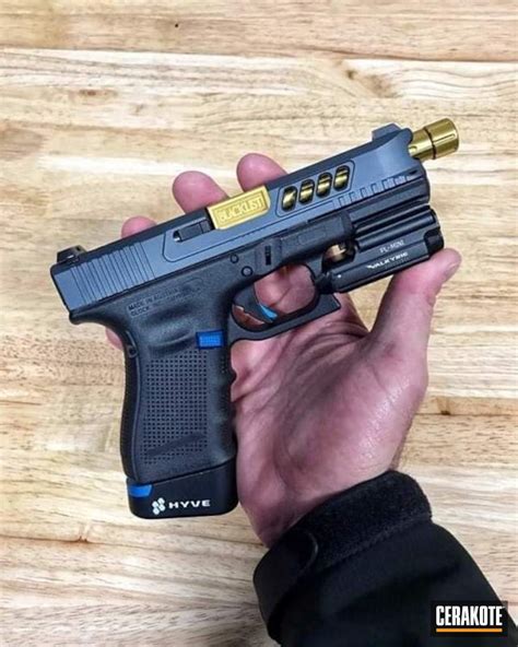 Glock 19 with a Cerakote H-234 Sniper Grey Finish by CHRIS STEELE ...