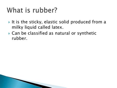 Rubber