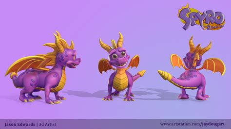 Artstation Spyro The Dragon Fan Art