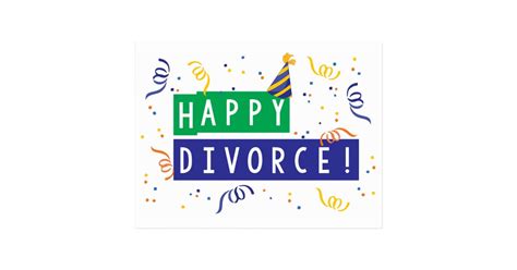 Happy Divorce Postcard