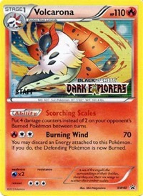 Volcarona Bw Prerelease Staff Black And White Promos Pokemon