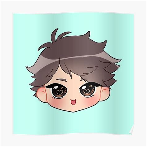 Oikawa Tooru Haikyuu Stickers Poster For Sale By Ejderhadraws Redbubble