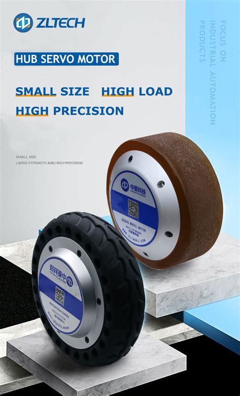 Zltech 10inch 48V DC 800W 300kg Load IP65 Waterproof PU Tire Brushless