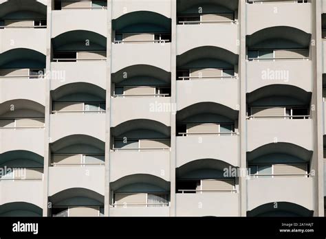 Hotel Apartment Balcony Texture Pattern Facade Of A Apartment Building