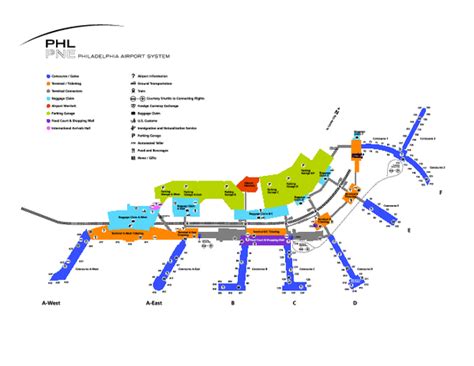 Philadelphia International Airport Map Afp Cv