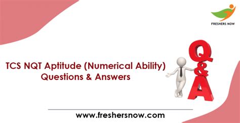 Tcs Nqt Aptitude Numerical Ability Questions Answers Pdf