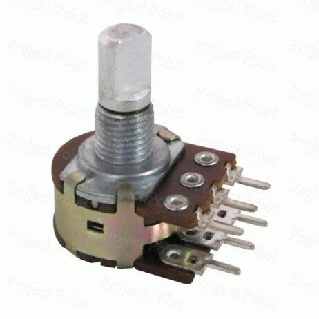 K Mm Linear Taper Pin Dual Gang Rotary Potentiometer Roboman