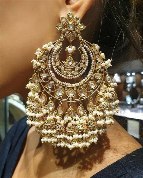 Pin By 🖤maria🖤 On Earings Indian Jewelry Bridal Jewellery Earrings Indian Jewellery Design