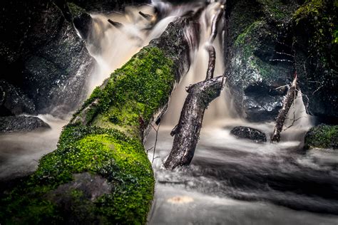 Wallpaper Sunlight Trees Forest Waterfall Rock Nature