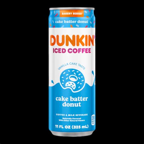 Dunkin Iced Coffee Cake Batter Donut 325ml Candymench