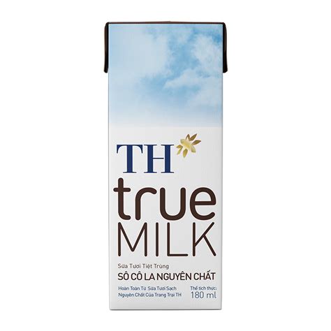 Thùng 48 Hộp Sữa Tươi Tiệt Trùng Th True Milk 180ml Socola Nguyên Chất