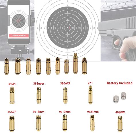 Glock T Tico Bala De Treinamento A Laser Vermelho X Mm G