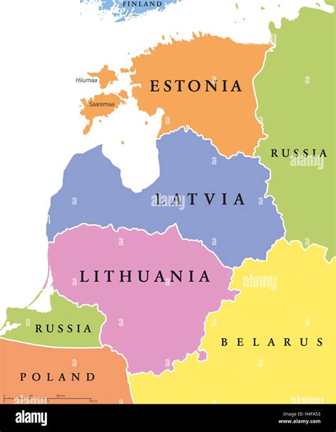 Map Lithuania Latvia Estonia Fotografías E Imágenes De Alta Resolución