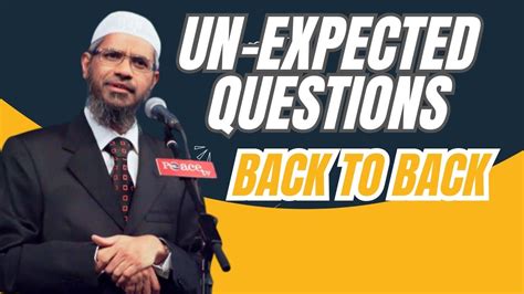 Deficit Questions Were Asked To Drzakir Naik Qanda Session 💖 Youtube